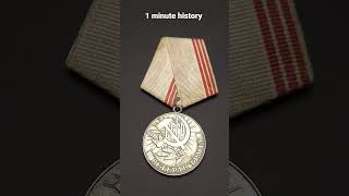 1 minute history, soviet "veteran of labor" medal #history #ussr #sovietunion #shorts