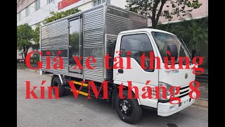 Cập nhật giá xe tải thùng kín 2,4 tấn thùng dài 4m4 NK490L4 của Vĩnh Phát Vm