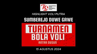 HIGHLIGHT PERTANDINGAN VOLI PUTRA 🏐 HUT RI 79 DESA SUMBEREJO