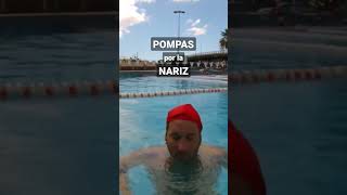 🎬 EJERCICIO de RESPIRACIÓN con POMPAS (Nariz) 🫧👃 #shorts #markastle #natacion #natacionmarkastle