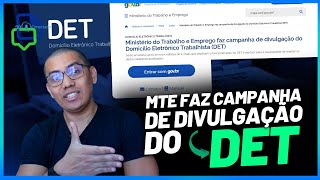 MTE faz campanha de divulgação do Domicílio Eletrônico Trabalhista (DET)