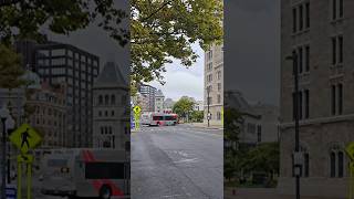 Capital District Transit Authority Bus Turns North On Broadway! Albany, NY