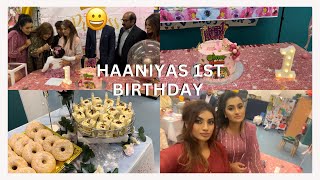 HAANIYAS 1st BIRTHDAY | FAMILY BIRTHDAY | SPECIAL DAY | BIRTHDAY PARTY 🩷🎉