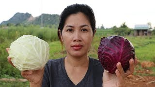 Awesome Cooking Steamed Pork With Cabbage Delicious Recipe - Cook Cabbage - Village food factory