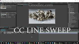 Эффект Перехода Line Sweep After Effects