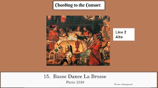 15  Basse Danse La Brosse   Pierre Attaignant   Line 2