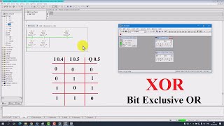 Logic element XOR (Bit Exclusive OR) Instructions in Siemens PLC Programming STEP7 SIMATIC Manager !