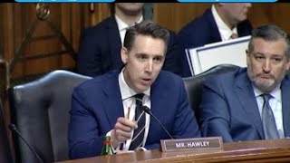 Hawley Exposes Biden Judicial NomineeFor Lying About Ties To Far-Left, Antise..😔😔😔🎤🎤