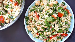 Easy Chickpea Tabbouleh Salad