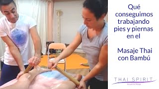 Resultados del Masaje Thai con Bambú en pies y piernas 👌