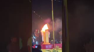 Amidst heavy winds, a father of 3 fallen fighters lights a flame for Maaveerar Naal in Kilinochchi.