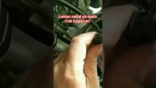 lampu netral Rx king ga hidup/mati cek bagian ini