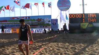 Indonesia Beach Handball Vs Thailand shoot out