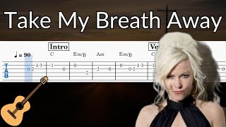 Take My Breath Away - Guitar Solo Tab Easy