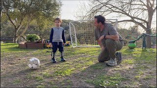 Playing Soccer With New Soccer Equipment!- Let Sterling Play