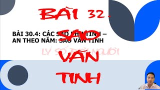 BÀI 32. SAO VĂN TINH