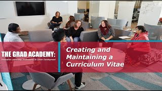 TGA: Creating and Maintaining a Curriculum Vitae (Spring '23)