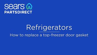 How to replace a top-freezer refrigerator door gasket