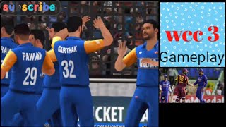 wcc 3 gameplay // world cricket championship 3 gameplay in Hindi : full gameplay in Hindi