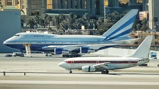 AREA 51 Flight JANET 737 + more | Plane Spotting in Las Vegas Airport