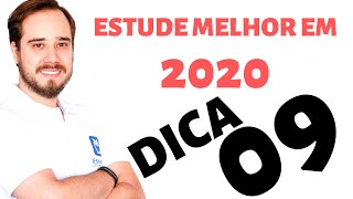 Dica 9 de 19: estude melhor em 2020