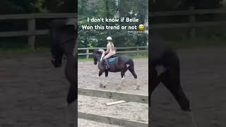 What y’all think? Did she?? #equestrian #horseriding #horse #trend #edit