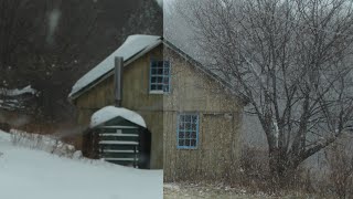 24 Hours of Snow Accumulation Time Lapse