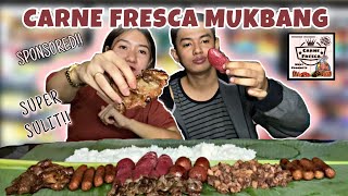 CARNE FRESCA MUKBANG + REVIEW!! (OUR THIRD BUSINESS COLLAB!)