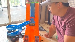 Fisher-Price Little People Hot Wheels Racing Loops Tower | Demo And Review