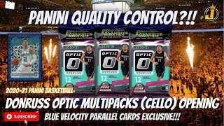 Donruss Optic Cello pack opening! (Multipacks exclusive BLUE VELOCITY), 2020-21 Panini Basketball