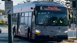 San Francisco MUNI 2018 New Flyer Xcelsior XDE40 8907 on route K Ingleside