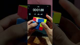 Rubik's cube solved slowed #shorts