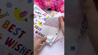 Simple handmade greeting cards for Teacher's Day, a simple sticker is a beautiful finished product t