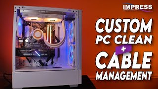 How to do correct cable management and cleaning on a custom build PC - Impress Computers Houston TX