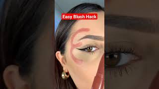 Easy Blush Hack Tutorial #shorts#makeuphacks#makeuptutorial