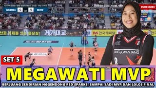 🔴SET 5 - Red Sparks vs GS Caltex, Semifinal Kovo Cup 2024 - MEGAWATI MVP !! Jadi Pemain Terbaik