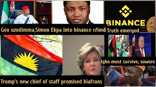 Nigeria must break for igbo to survive, sowore said, Trump's new chief of staff promised biafrans