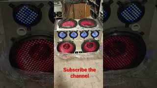 15" 4 subwoofer set heavy bass tope quality #youtubeshorts #shortvideo #music