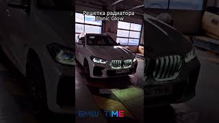 Дооснастили BMW X6 G06 опцией "S3DNA" решётка радиатора Iconic Glow.