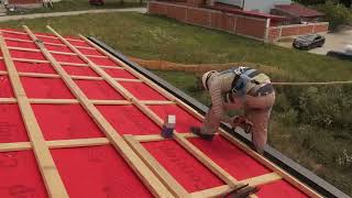 My House Build Pt9 - Interior walls and sheet metal roofing