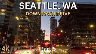 Downtown Drive Tour in Seattle, WA | Nature Sounds for Sleep and Study