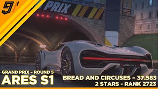 ASPHALT 9 | Ares S1 Grand Prix Round 5 (2 STARS ; Rank 2723 - 37.583)