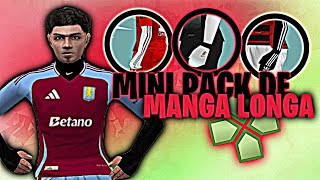 PACK DE MANGA LONGA COM GOLA, MANGUITO C TATUAGENS PARA PES PPSSPP 2024 - (Nike, Adidas e Times)