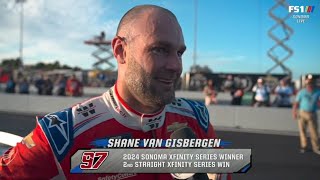 SHANE VAN GISBERGEN AUSTIN HILL POST RACE INTERVIEW - 2024 NASCAR XFINITY SERIES SONOMA