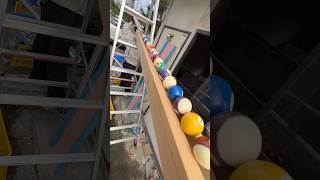 New Marble Run Course★Fishbowl Billiard Ball #asmr