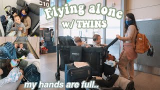 How to fly ALONE with baby |  Flying ALONE with Twins