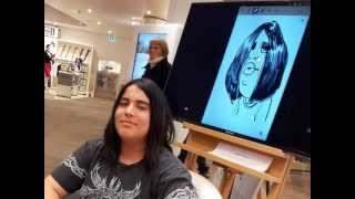 Live Digital Caricatures by Schnellzeichner Xi Ding on Samsung Galaxy Note (Slideshow  Pt.1)