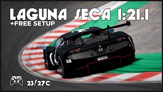 ACC Hotlap - Laguna Seca Ferrari 296 GT3 1:21.1 Free setup