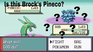 Pokemon Emerald randomizer Nuzlocke: Is this Brock's Pineco?