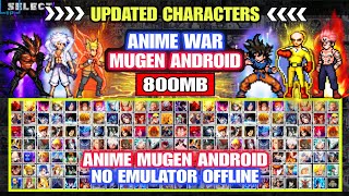 NEW JUMP ULTIMATE BATTLE STARS MUGEN ANDROID /LATEST CHARACTERS /Anime War Mugen NO EXAGEAR ANDROID